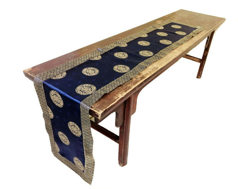 Custom-Made in USA, Art Silk Table or Bed Runner (6044)