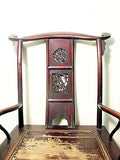 Antique Chinese High Back Arm Chairs (5333), Circa 1800-1849