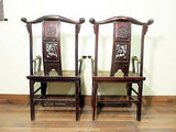 Antique Chinese High Back Arm Chairs (5333), Circa 1800-1849