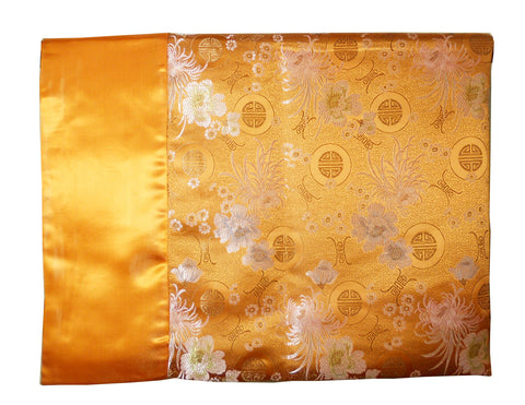 Custom-Made in USA, Art Silk Throw or Bed Scarf, (6102) Multi-Color