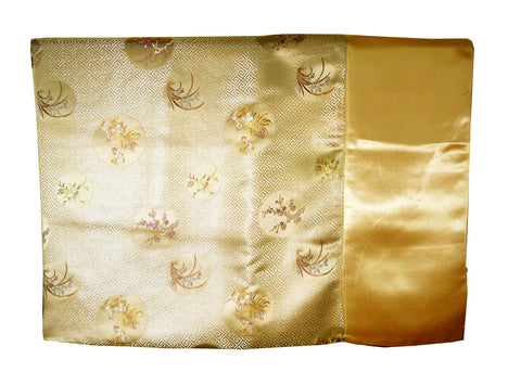 Custom-Made in USA, Art Silk Throw or Bed Scarf, (6107) Multi-Color