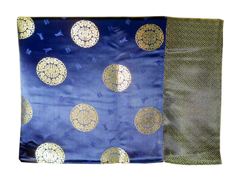 Custom-Made in USA, Art Silk Throw or Bed Scarf, (6108) Multi-Color