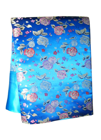 Custom-Made in USA, Art Silk Throw or Bed Scarf (6113), Multi-Color