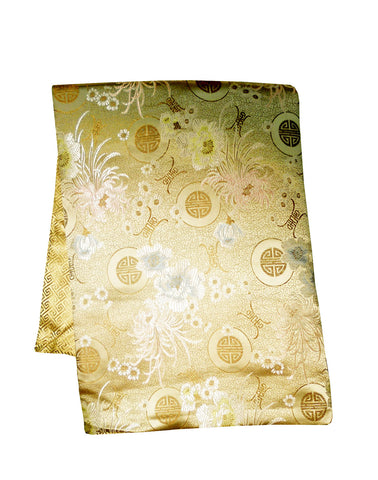 Custom-Made in USA, Art Silk Throw or Bed Scarf (6114), Multi-Color