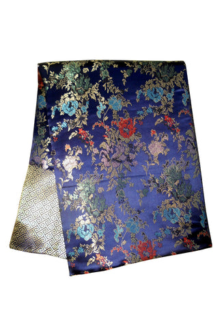 Custom-Made in USA, Art Silk Throw or Bed Scarf (6115), Multi-Color