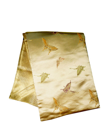 Custom-Made in USA, Art Silk Throw or Bed Scarf (6116), Multi-Color