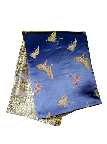 Custom-Made in USA, Art Silk Throw or Bed Scarf (6117), Multi-Color
