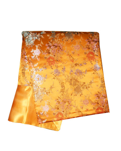 Custom-Made in USA, Art Silk Throw or Bed Scarf (6118), Multi-Color