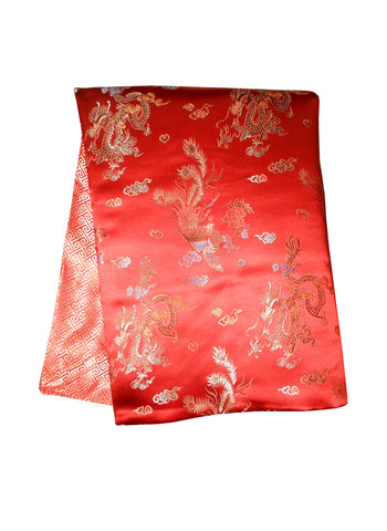Custom-Made in USA, Art Silk Throw or Bed Scarf (6121), Multi-Color