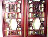 Antique Chinese Screen Panels  (3038)(Pair) Cunninghamia Wood, Circa 1800-1849