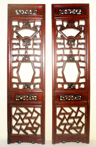 Antique Chinese Screen Panels (2853) (Pair), Circa 1800-1849