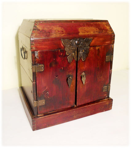 Antique Chinese Ming Official Stationery Chest (2894), Circa 1800-1849