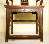 Antique Chinese High Back Arm Chairs (2991) (Pair), Circa 1800-1849