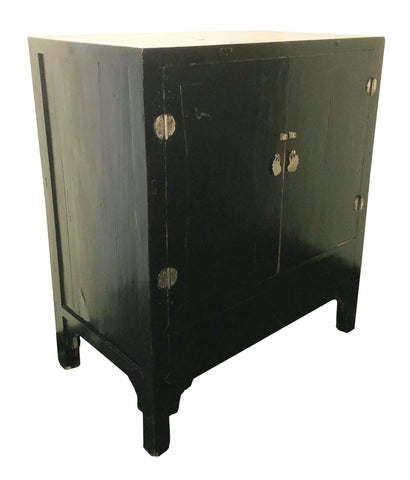Antique Chinese Ming Cabinet/Sideboard (3346), Black Lacquer, Circa 1800-1849