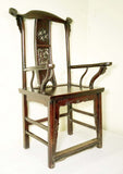 Antique Chinese High Back Arm Chairs (3374) (pair), Circa 1800-1849