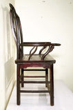 Antique Chinese High Back Arm Chairs (3393) (Pair), Circa 1800-1849