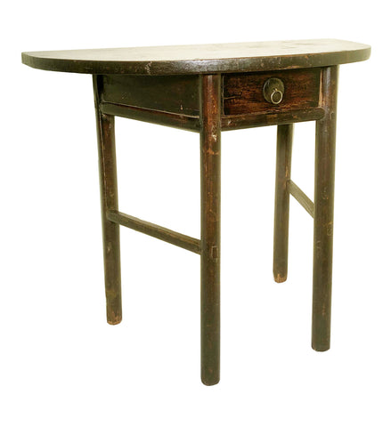 Antique Chinese Ming Half Moon Table (3397), Circa 1800-1849