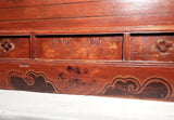 Antique Chinese Trunk Red Lacquer Hand Painted Trunk (3418) Circa 1800-1849
