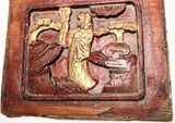 Antique Chinese Wood Panel Carving, Cunninghamia Wood, (3449), Circa 1800-1849