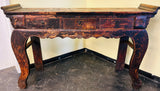 Antique Tall Temple Altar Table (3705), Zelkowa Wood, Circa 1800-1949