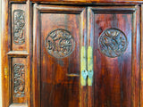 Antique Chinese Carved Cabinet (3708), Circa 1800-1849