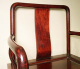 Antique Chinese Ming Arm Chairs (5056) (Pair), Cypress/Elm Wood, Circa 1800-1849