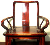 Antique Chinese Ming Arm Chairs (5882) (Pair), Cypress/Elm Wood, Circa 1800-1849