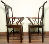 Antique Chinese High Back Arm Chairs (5906)(Pair), Circa 1800-1849