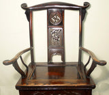 Antique Chinese High Back Arm Chairs (5906)(Pair), Circa 1800-1849
