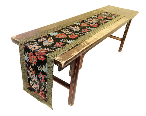 Custom-Made in USA, Art Silk Table or Bed Runner (6030)