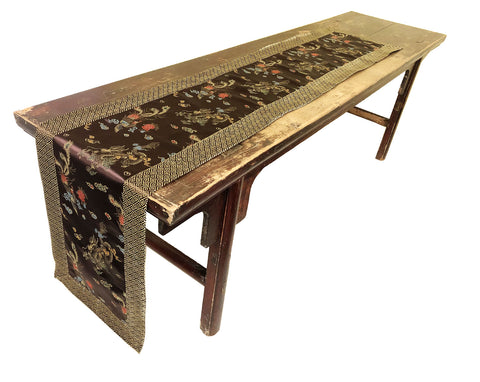 Custom-Made in USA, Art Silk Table or Bed Runner (6032)