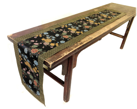 Custom-Made in USA, Art Silk Table or Bed Runner (6034)