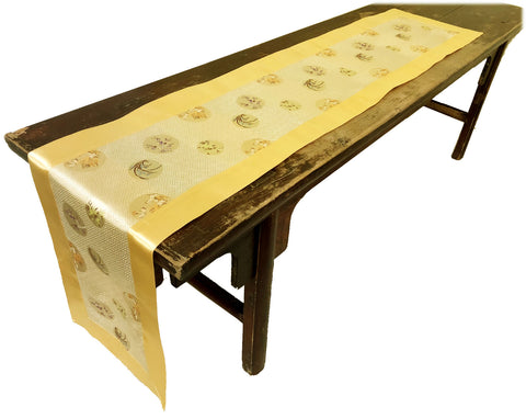 Custom-Made in USA, Art Silk Table or Bed Runner (6036)