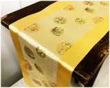 Custom-Made in USA, Art Silk Table or Bed Runner (6036)