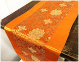 Custom-Made in USA, Art Silk Table or Bed Runner (6040)