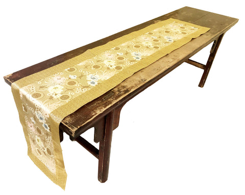 Custom-Made in USA, Art Silk Table or Bed Runner (6045)