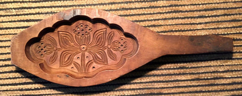 Antique Hand Carved Wooden Candy/Cookie/Cake Mold (7415), Circa Late of 1800