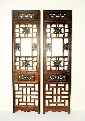Antique Chinese Screen Panels (5740) (Pair) Cunninghamia Wood, Circa 1800-1849