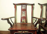 Antique Chinese High Back Chairs (Pair) (5741), Circa 1800-1849