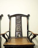 Antique Chinese High Back Arm Chairs (5524) (Pair), Circa 1800-1849