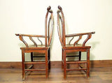 Antique Chinese High Back Arm Chairs (5637) (Pair), Circa 1800-1849