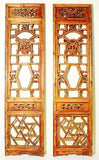 Antique Chinese Screen Panels (5120) (Pair) Cunninghamia Wood, Circa 1800-1849