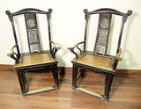 Antique Chinese High Back Arm Chairs (5524) (Pair), Circa 1800-1849