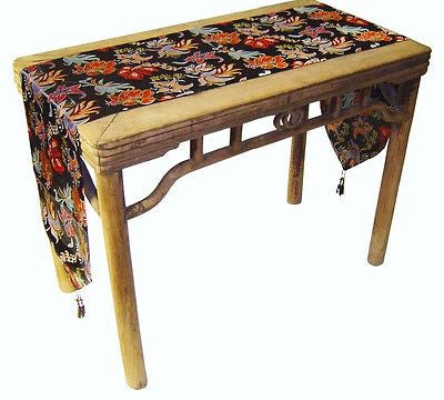 Custom-Made in USA, Art Silk Table or Bed Runner (6019)