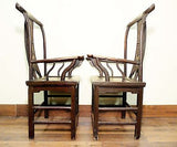 Antique Chinese High Back Arm Chairs (5494) (Pair), Circa 1800-1849