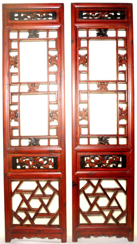 Antique Chinese Screen Panels (2523) (Pair) Cunninghamia wood