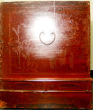 Antique Chinese Hand Painted  Red Trunk (2573), Circa 1800-1849