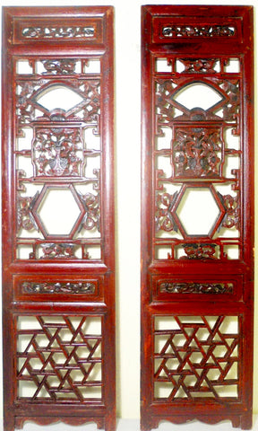 Antique Chinese Screen Panels (2635) (Pair), Cunninghamia wood