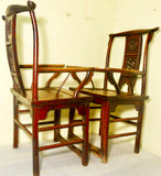 Antique Chinese High Back Arm Chairs (2739) (Pair), Circa 1800-1849;