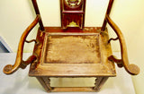 Antique Chinese High Back Arm Chair (2755), Circa 1800-1849
